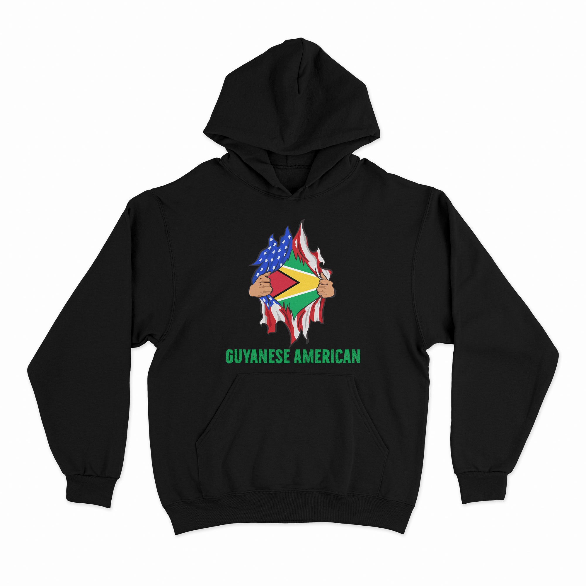 Guyanese American Unisex midweight hooded sweatshirt