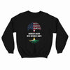 American Raised With Guyanese Roots Unisex midweight sweatshirt